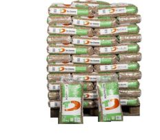 Houtpellets TD bruin volle pallet - 65 zakken Houtpellets TD bruin volle pallet - 65 zakken