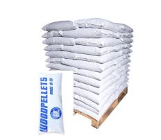Woodpellets bruin volle pallet - 65 zakken Woodpellets bruin volle pallet - 65 zakken