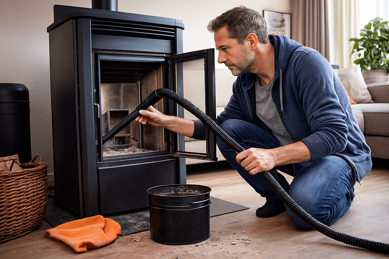 Pelletkachel schoonmaken